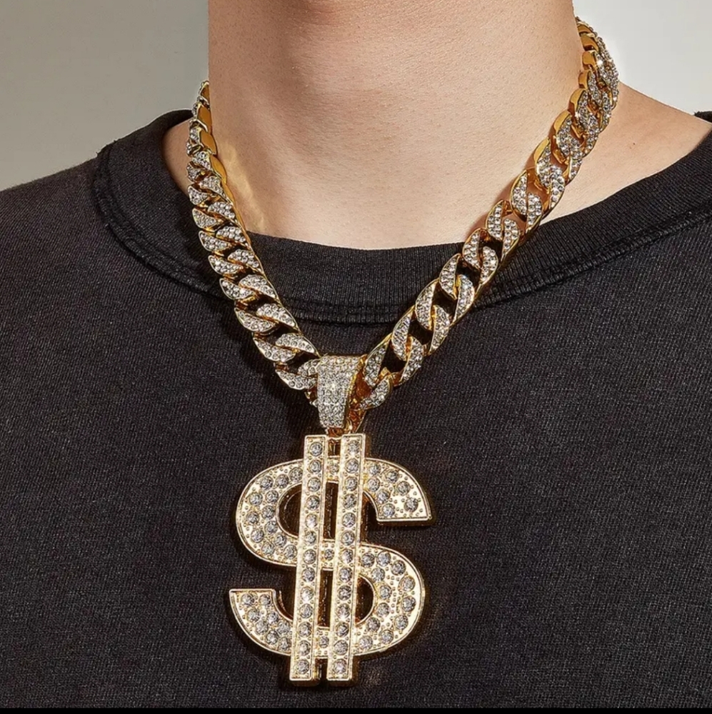 Big Dollar Pendant + Cuban Chain